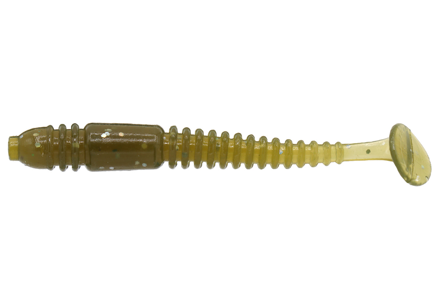 Eurotackle B-Vibe 2" Green Pumpkin Swimbait Best Ultralight and finesse swimbait for Crappie, Trout, Bass, Bluegill, Perch, Walleye in Lakes and Rivers